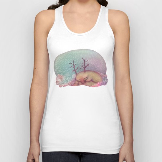 Deep Winter Dreaming (With Eyes Closed) Unisex Tank Top