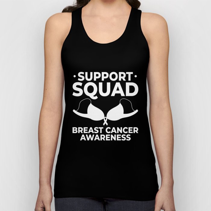 Breast Cancer Ribbon Awareness Pink Quote Tank Top