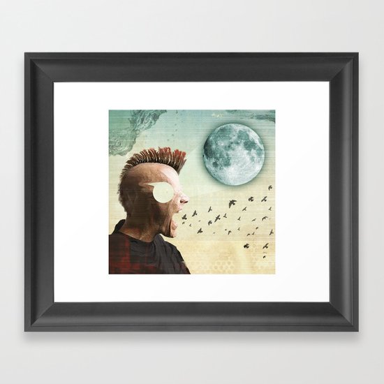 luna mohawk Framed Art Print