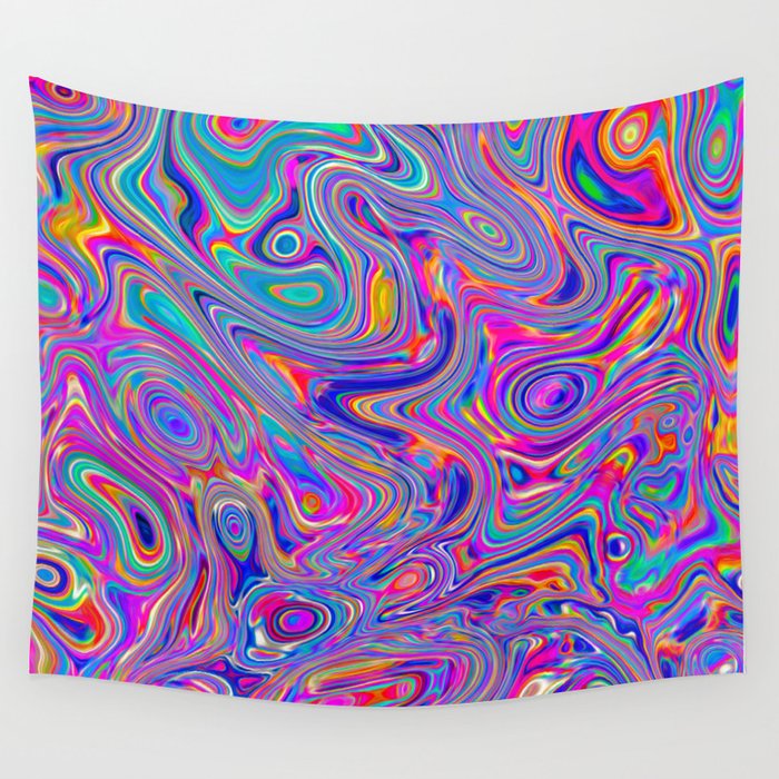 Neon melt Wall Tapestry