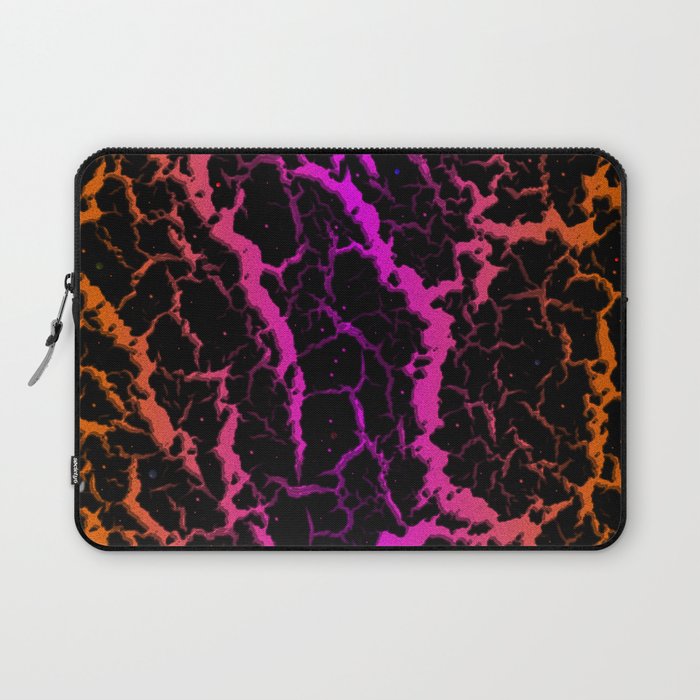 Cracked Space Lava - Orange/Pink Laptop Sleeve