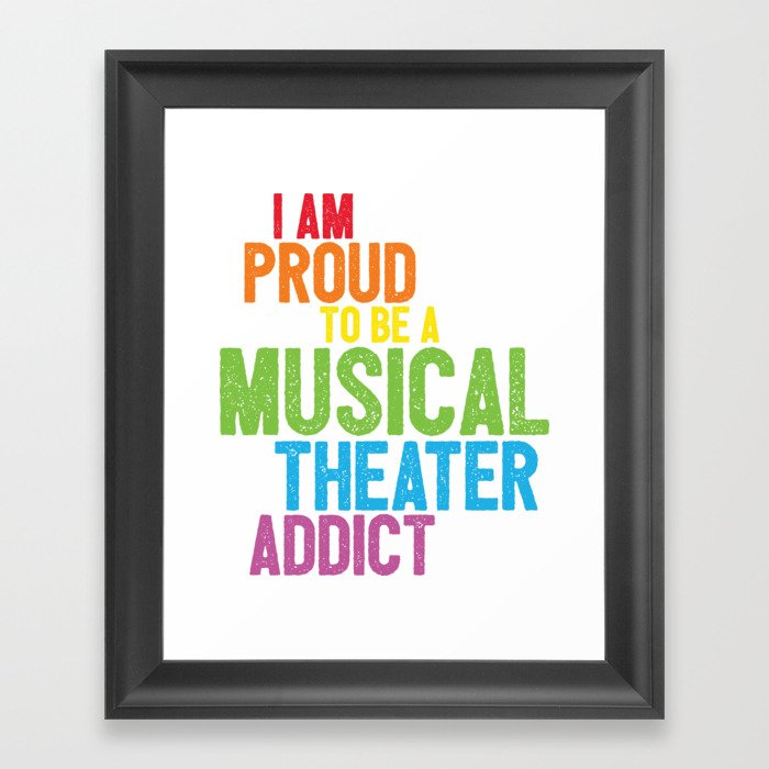Musical Theater Pride Framed Art Print