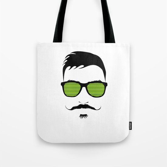 Mustache Tote Bag