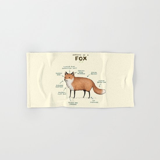 Anatomy of a Fox Hand & Bath Towel