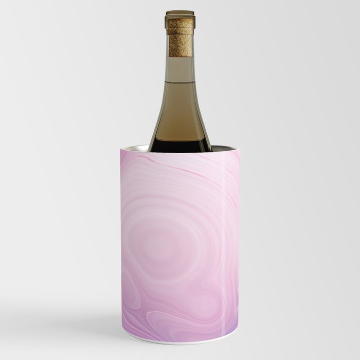 Pink Rose Gold Agate Geode Luxury Wine Chiller
