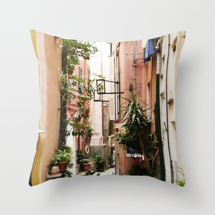 The Streets Of Italy Throw Pillow