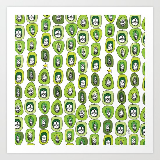 Owls In The Trees Art Print