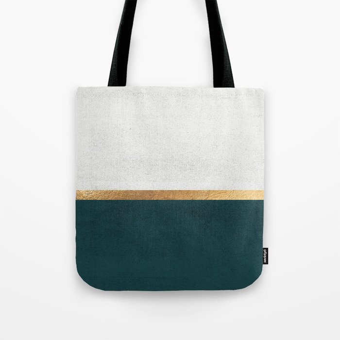 green and gold bag