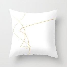Kintsugi 2 #art #decor #buyart #japanese #gold #white #kirovair #design Throw Pillow