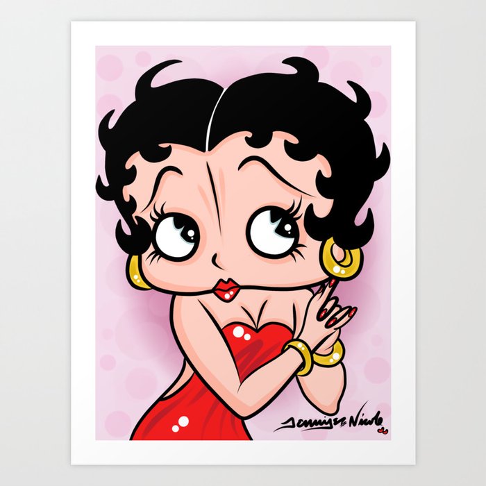 Betty Boop OG by Art In The Garage Art Print