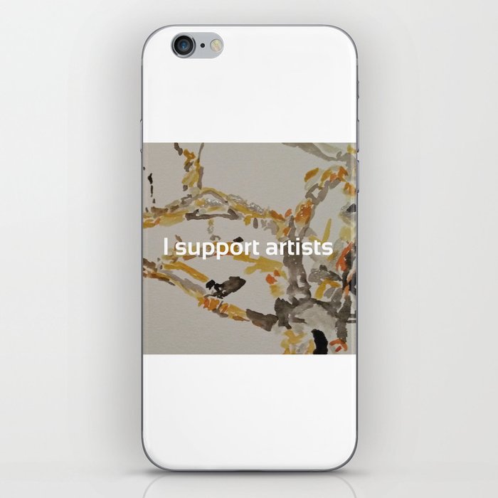 I Support Artists Notebook and Travel Mug iPhone Skin