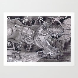 t-rex  Art Print