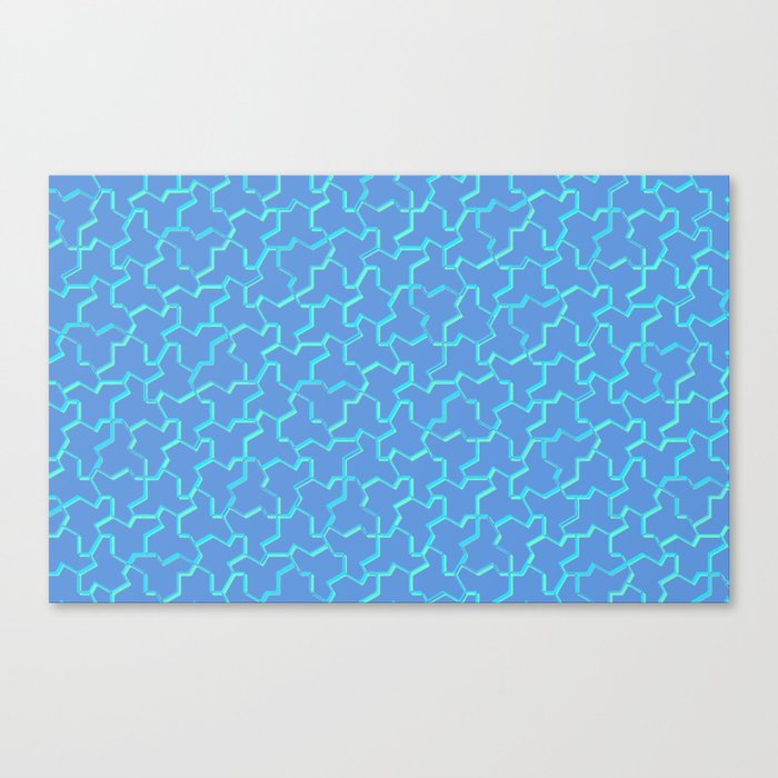Aperiodic Blue Tile Canvas Print