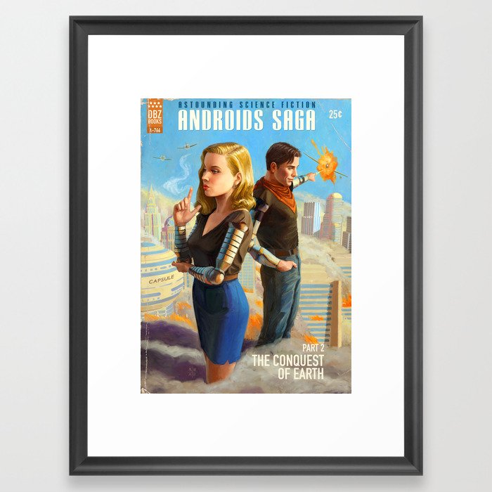 Androids Saga - The Conquest of Earth Framed Art Print