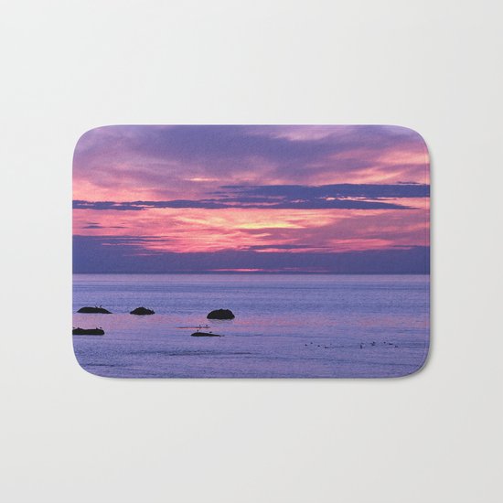 Surreal Sunset Bath Mat