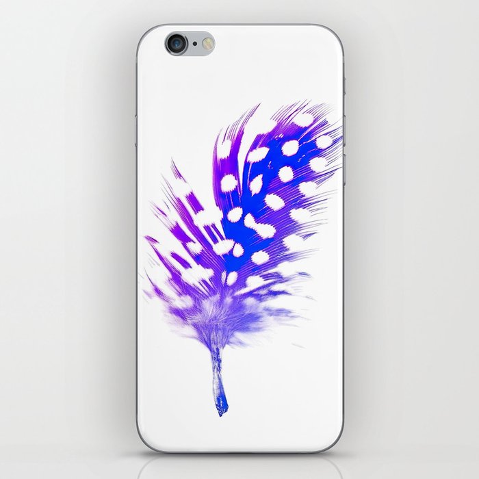 Elegant Violet Feathers iPhone Skin