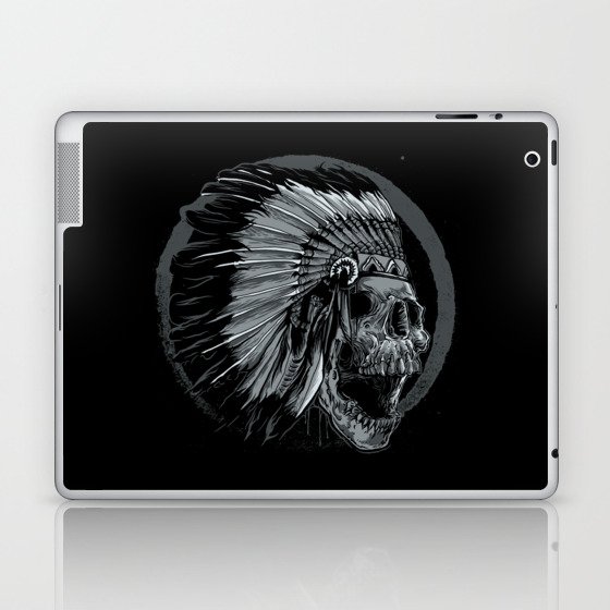 Indian Skull Illustration Laptop & iPad Skin