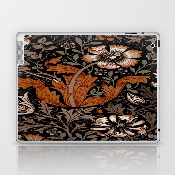 William Morris honeysucklea flower, William Morris floral design Laptop & iPad Skin