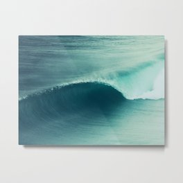 Perfect Wave Metal Print | Surfing, Beach, Stoked, Blue, Hawaii, Water, Wave, Summer, Surf, Aqua 