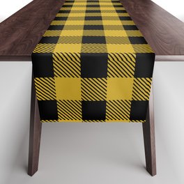 Plaid (mustard yellow/black) Table Runner