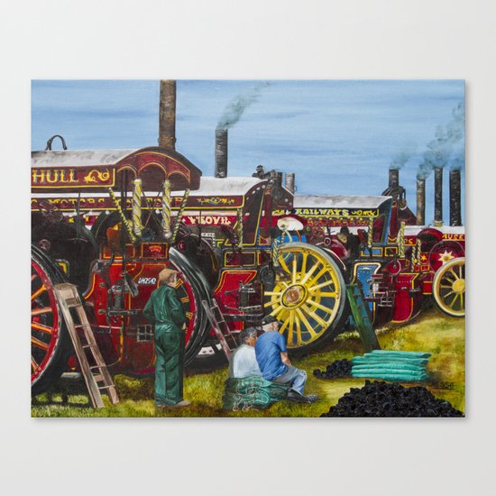 Day at the Steam Up Canvas Print