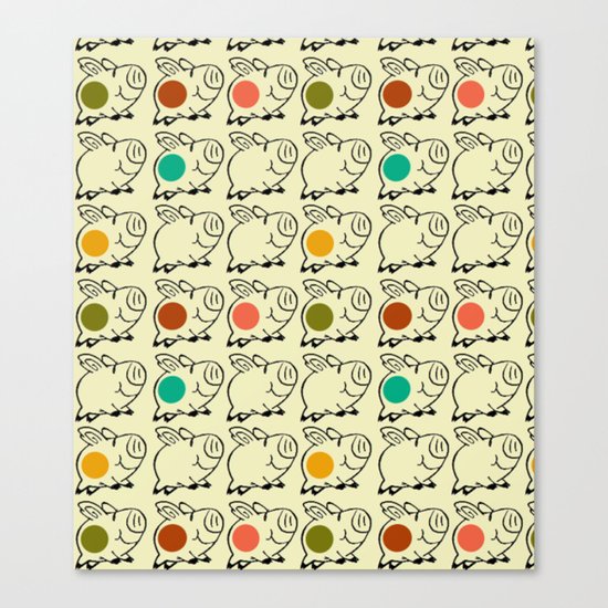 pigs Canvas Print