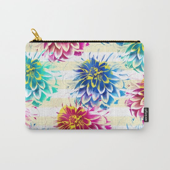 Colorful Dahlias Carry-All Pouch