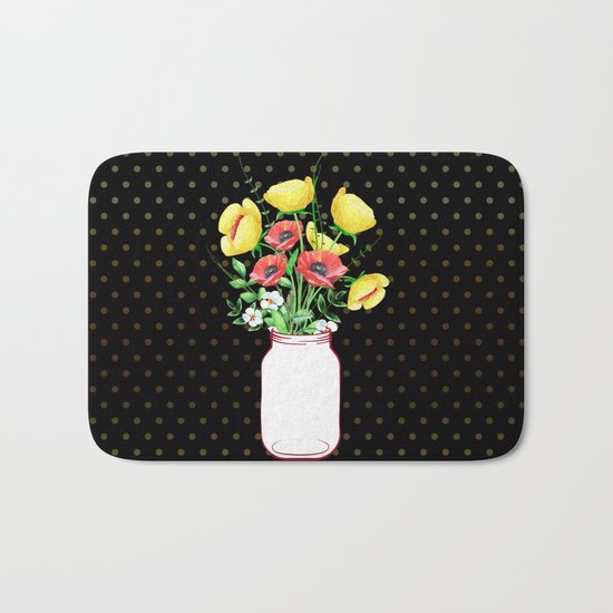 Mason Jar #3 Bath Mat