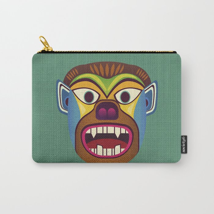 Gorilla ethnic mask Carry-All Pouch