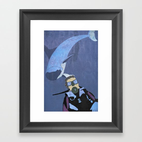 Scuba diver Framed Art Print