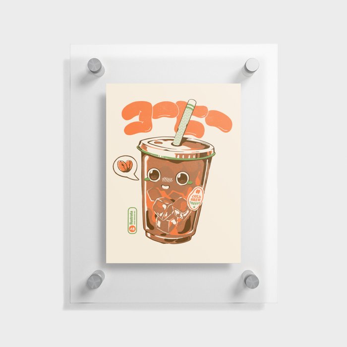 Cute Cold Brew Coffee  Floating Acrylic Print