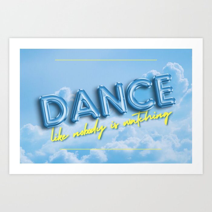 Dance on the clouds Art Print
