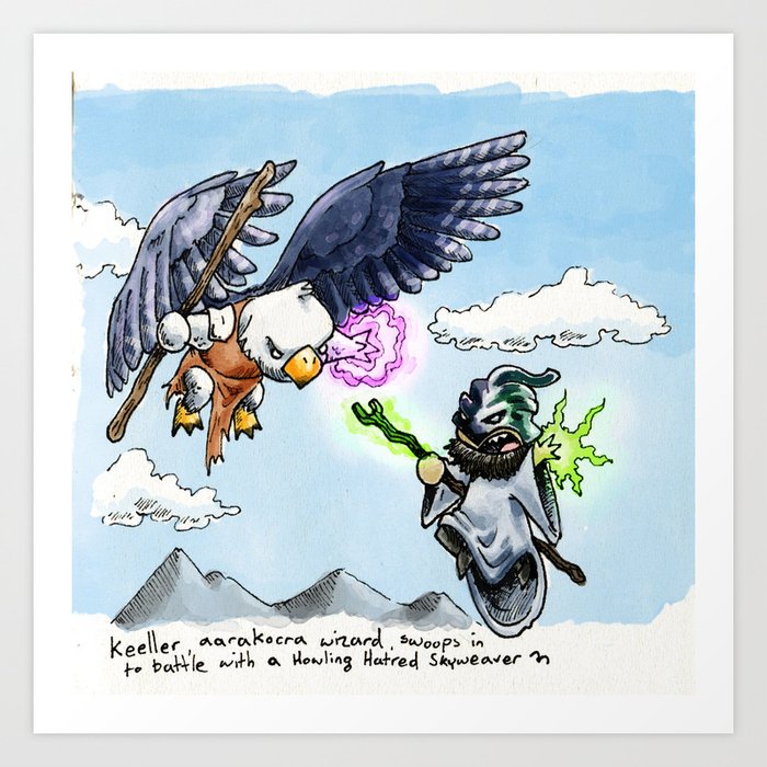 Doodles & Dragons - Mini Encounters Art Print
