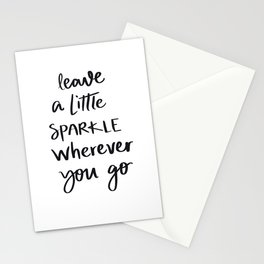 Leave a little sparkle  Stationery Cards