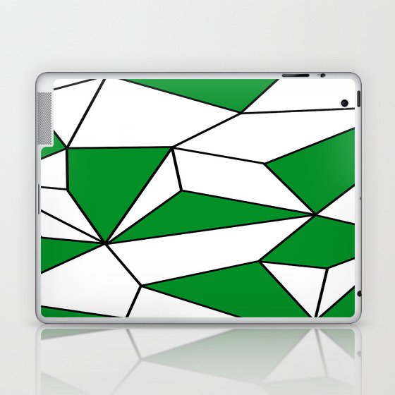 Abstract geometric pattern - green. Laptop & iPad Skin