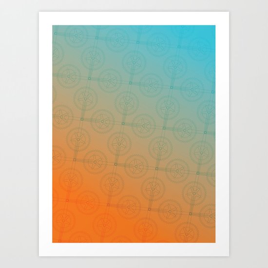 Crank (Gradient) Art Print