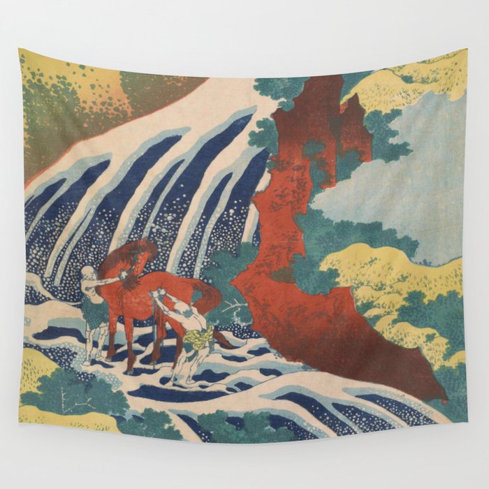 Hokusai,Yoshitsune Falls Wall Tapestry