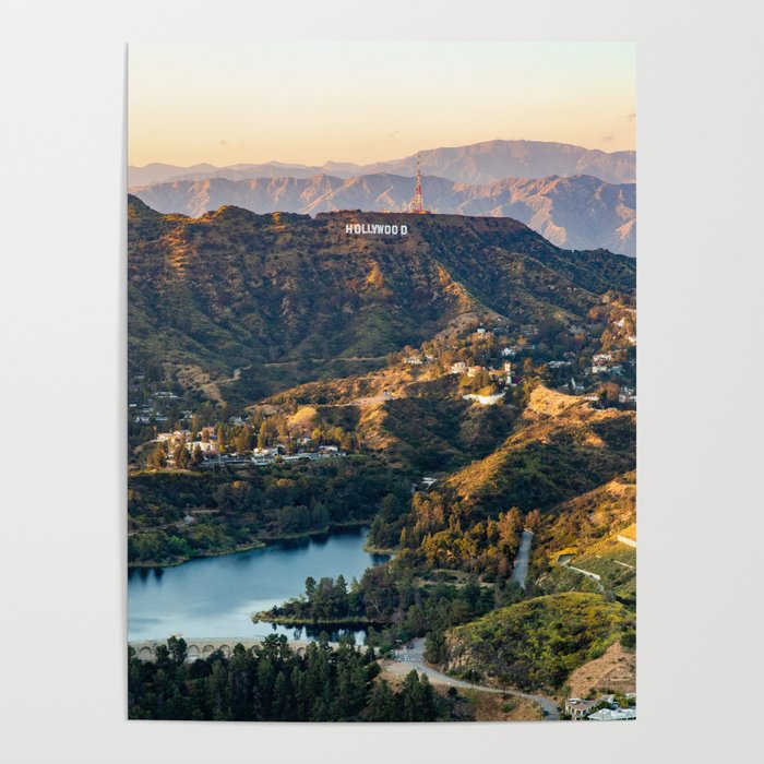 Hollywood Hills by Air Poster