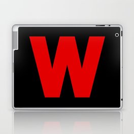 letter W (Red & Black) Laptop Skin