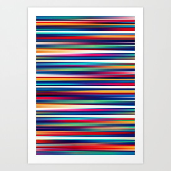 Blurry Lines Art Print