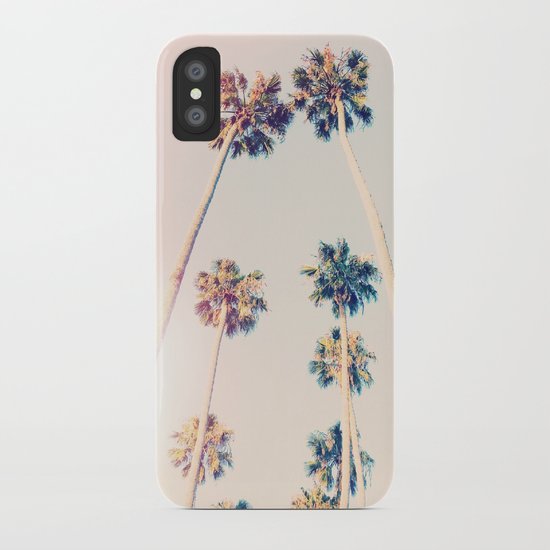 Vintage Pastel Palm trees iPhone Case