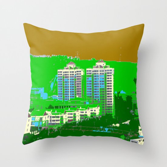 Mountain Condo Throw Pillow