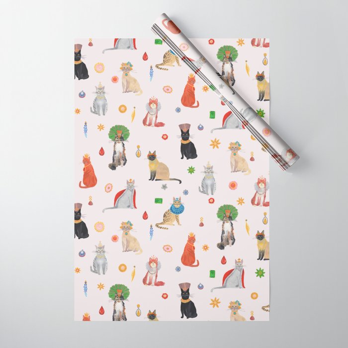 Cat Queens Wrapping Paper