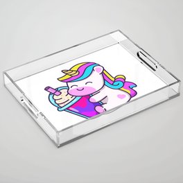 Unicorn Gift For Adults And Children Acrylic Tray
