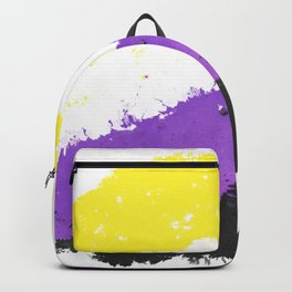 Splatter YOUR Colors - Nonbinary Pride Backpack