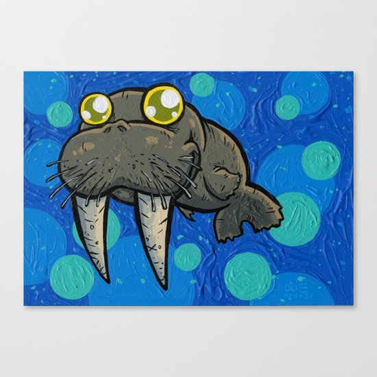 Blubba the Walrus Canvas Print