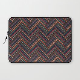 Knitted Textured Pattern Brown Laptop Sleeve