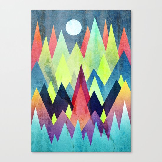 Land of northern lights Canvas Print