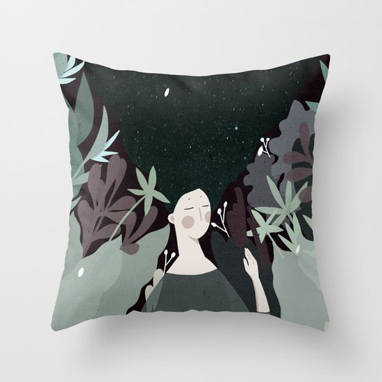 sleepiness Throw Pillow