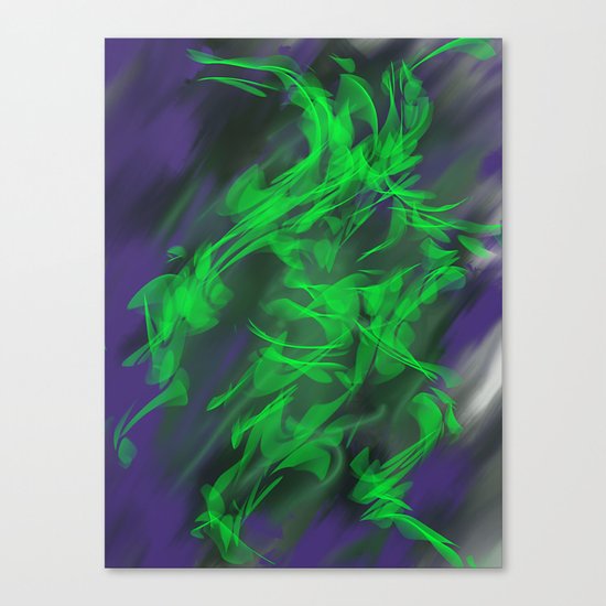 Green Warrior Canvas Print